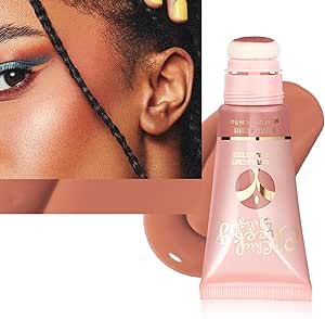 قلم بلش سائل مات من ازوني - ملون خدود مخملي للحصول على توهج لا تشوبه شائبة، تركيبة تدوم طويلا وقابلة للتجميع، مثالي لجميع انواع البشرة، 25 مل/0.84 اونصة