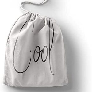 بوناميزون شنطة منتجات قطنية مطبوعة مع رباط، شنطة بقالة قابلة لاعادة الاستخدام، اكياس صديقة للبيئة وقابلة للتحلل البيولوجي، شنطة سفر، شنط تسوق، صديقة للبيئة، قابلة للطي، المقاس: 12×15 سم