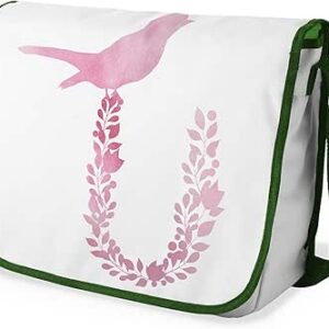 بونامايسون حقيبة مدرسية رسول مطبوعة رقميًا مع حزام كاكي للطلاب ، حقيبة كروس بودي ، حقيبة ساعي ، حقيبة كتف للمدرسة، العودة إلى المدرسة، الحجم: 29 × 36 سم، ألوان متعددة