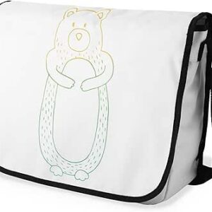 شنطة ماسنجر مدرسية مطبوعة رقمية بحزام اسود للبنات والاولاد من لو جاردين دو لين، شنطة ماسنجر للطلاب، شنط كتف مقاس 29 × 36 سم