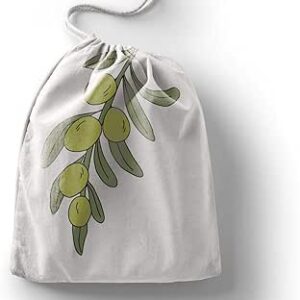 بوناميزون شنطة منتجات قطنية مطبوعة مع رباط، شنطة بقالة قابلة لاعادة الاستخدام، اكياس صديقة للبيئة وقابلة للتحلل البيولوجي، شنطة سفر، شنط تسوق، صديقة للبيئة، قابلة للطي، المقاس: 20×30 سم