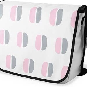 بوناميزون شنطة ماسنجر مدرسية مطبوعة رقميا مع حزام اسود للطلاب، شنطة كروس وشنطة ساعي، شنطة كتف للمدرسة، العودة الى المدرسة، المقاس: 29 × 36 سم