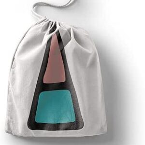 بوناميزون شنطة منتجات قطنية مطبوعة مع رباط، شنطة بقالة قابلة لاعادة الاستخدام، اكياس صديقة للبيئة وقابلة للتحلل البيولوجي، شنطة سفر، شنط تسوق، صديقة للبيئة، قابلة للطي، المقاس: 12×15 سم