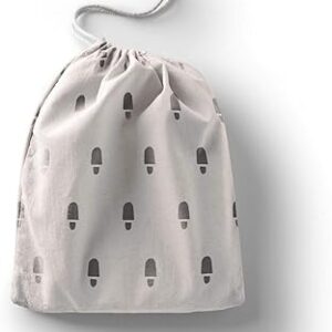 بوناميزون شنطة منتجات قطنية مطبوعة مع رباط، شنطة بقالة قابلة لاعادة الاستخدام، اكياس صديقة للبيئة وقابلة للتحلل البيولوجي، شنطة سفر، شنط تسوق، صديقة للبيئة، قابلة للطي، المقاس: 12×15 سم