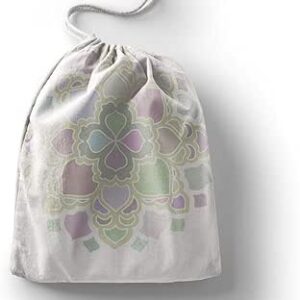 بوناميزون شنطة منتجات قطنية مطبوعة مع رباط، شنطة بقالة قابلة لاعادة الاستخدام، اكياس صديقة للبيئة وقابلة للتحلل البيولوجي، شنطة سفر، شنط تسوق، صديقة للبيئة، قابلة للطي، المقاس: 20×30 سم