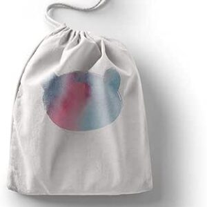 بوناميزون شنطة منتجات قطنية مطبوعة مع رباط، شنطة بقالة قابلة لاعادة الاستخدام، اكياس صديقة للبيئة وقابلة للتحلل البيولوجي، شنطة سفر، شنط تسوق، صديقة للبيئة، قابلة للطي، المقاس: 12×15 سم