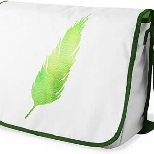 بونامايسون حقيبة مدرسية رسول مطبوعة رقميًا مع حزام كاكي للطلاب ، حقيبة كروس بودي ، حقيبة ساعي ، حقيبة كتف للمدرسة، العودة إلى المدرسة، الحجم: 29 × 36 سم، ألوان متعددة