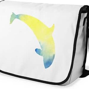 بوناميزون شنطة ماسنجر مدرسية مطبوعة رقميا مع حزام اسود للطلاب، شنطة كروس وشنطة ساعي، شنطة كتف للمدرسة، العودة الى المدرسة، المقاس: 29 × 36 سم