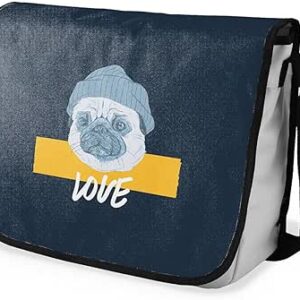 بوناميزون شنطة ماسنجر مدرسية مطبوعة رقميا للطلاب، شنطة كروس بودي وشنطة ساعي، شنطة كتف للمدرسة، العودة الى المدرسة، المقاس: 29 × 36 سم، ألوان متعددة