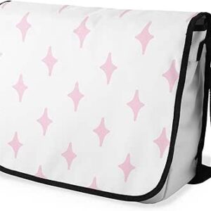 بوناميزون شنطة ماسنجر مدرسية مطبوعة رقميا مع حزام اسود للطلاب، شنطة كروس وشنطة ساعي، شنطة كتف للمدرسة، العودة الى المدرسة، المقاس: 29 × 36 سم