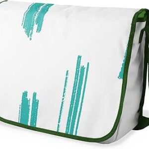 بوناميزون شنطة ماسنجر مدرسية مطبوعة رقميا مع حزام كاكي للطلاب، شنطة كروس وشنطة ساعي، شنطة كتف للمدرسة، العودة الى المدرسة، المقاس: 29 × 36 سم