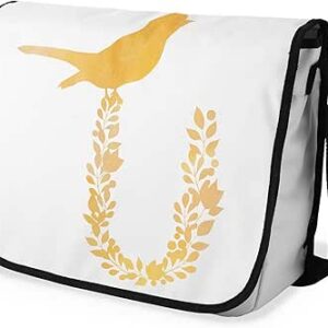 بوناميزون شنطة ماسنجر مدرسية مطبوعة رقميا مع حزام اسود للطلاب، شنطة كروس وشنطة ساعي، شنطة كتف للمدرسة، العودة الى المدرسة، المقاس: 29 × 36 سم