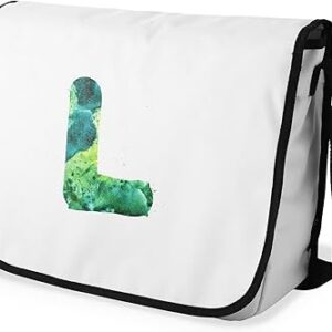 بوناميزون شنطة ماسنجر مدرسية مطبوعة رقميا مع حزام اسود للطلاب، شنطة كروس وشنطة ساعي، شنطة كتف للمدرسة، العودة الى المدرسة، المقاس: 29 × 36 سم