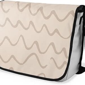 شنطة ماسنجر مدرسية مطبوعة رقمية بحزام اسود للبنات والاولاد من لو جاردين دو لين، شنطة ماسنجر للطلاب، شنط كتف مقاس 29 × 36 سم