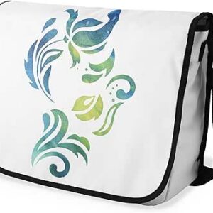 شنطة ماسنجر مدرسية مطبوعة رقمية بحزام اسود للبنات والاولاد من لو جاردين دو لين، شنطة ماسنجر للطلاب، شنط كتف مقاس 29 × 36 سم