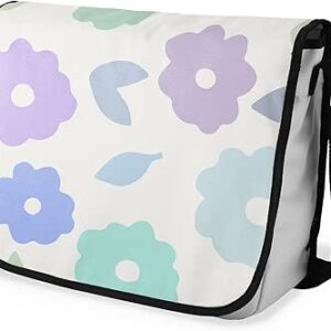 بوناميزون شنطة ماسنجر مدرسية مطبوعة رقميا مع حزام اسود للطلاب، شنطة كروس وشنطة ساعي، شنطة كتف للمدرسة، العودة الى المدرسة، المقاس: 29 × 36 سم