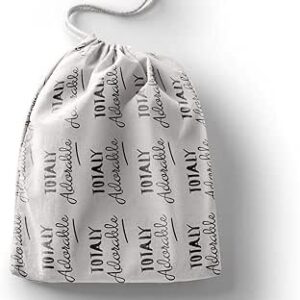 بوناميزون شنطة منتجات قطنية مطبوعة مع رباط، شنطة بقالة قابلة لاعادة الاستخدام، اكياس صديقة للبيئة وقابلة للتحلل البيولوجي، شنطة سفر، شنط تسوق، صديقة للبيئة، قابلة للطي، المقاس: 12×15 سم، قماش