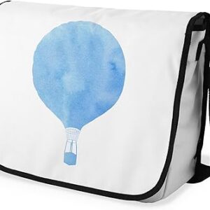 بوناميزون شنطة ماسنجر مدرسية مطبوعة رقميا مع حزام اسود للطلاب، شنطة كروس وشنطة ساعي، شنطة كتف للمدرسة، العودة الى المدرسة، المقاس: 29 × 36 سم