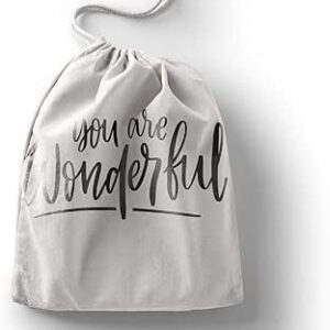 بوناميزون شنطة منتجات قطنية مطبوعة مع رباط، شنطة بقالة قابلة لاعادة الاستخدام، اكياس صديقة للبيئة وقابلة للتحلل البيولوجي، شنطة سفر، شنط تسوق، صديقة للبيئة، قابلة للطي، المقاس: 12×15 سم