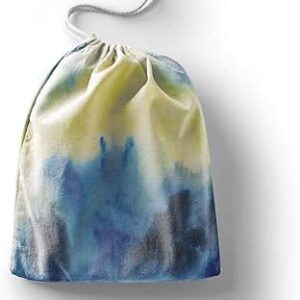 بوناميزون شنطة منتجات قطنية مطبوعة مع رباط، شنطة بقالة قابلة لاعادة الاستخدام، اكياس صديقة للبيئة وقابلة للتحلل البيولوجي، شنطة سفر، شنط تسوق، صديقة للبيئة، قابلة للطي، المقاس: 12×15 سم