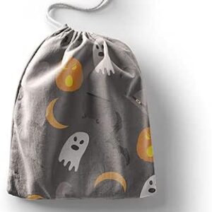 بوناميزون شنطة منتجات قطنية مطبوعة مع رباط، شنطة بقالة قابلة لاعادة الاستخدام، اكياس صديقة للبيئة وقابلة للتحلل البيولوجي، شنطة سفر، شنط تسوق، صديقة للبيئة، قابلة للطي، المقاس: 12×15 سم، لوحة قماشية