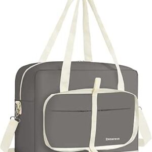 شنطة سفر ريان اير مزدوجة الطبقات للنساء لعطلة نهاية الاسبوع من ريسيريسا، شنطة سفر قابلة للطي، 40 × 20 × 25 سم، شنطة يد للمستشفى، شنطة مستشفى