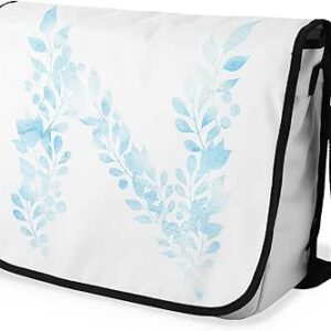 بوناميزون شنطة ماسنجر مدرسية مطبوعة رقميا مع حزام اسود للطلاب، شنطة كروس وشنطة ساعي، شنطة كتف للمدرسة، العودة الى المدرسة، المقاس: 29 × 36 سم