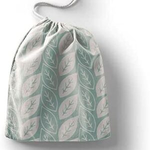 بوناميزون شنطة منتجات قطنية مطبوعة مع رباط، شنطة بقالة قابلة لاعادة الاستخدام، اكياس صديقة للبيئة وقابلة للتحلل البيولوجي، شنطة سفر، شنط تسوق، صديقة للبيئة، قابلة للطي، المقاس: 12×15 سم، قماش