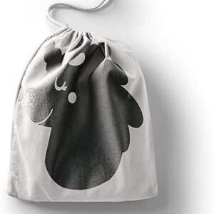 بوناميزون شنطة منتجات قطنية مطبوعة مع رباط، شنطة بقالة قابلة لاعادة الاستخدام، اكياس صديقة للبيئة وقابلة للتحلل البيولوجي، شنطة سفر، شنط تسوق، صديقة للبيئة، قابلة للطي، المقاس: 12×15 سم، قماش