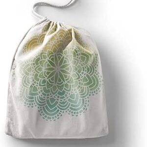 بوناميزون شنطة منتجات قطنية مطبوعة مع رباط، شنطة بقالة قابلة لاعادة الاستخدام، اكياس صديقة للبيئة وقابلة للتحلل البيولوجي، شنطة سفر، شنط تسوق، صديقة للبيئة، قابلة للطي، المقاس: 12×15 سم، قماش