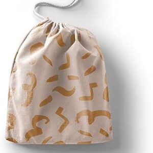 بوناميزون شنطة منتجات قطنية مطبوعة مع رباط، شنطة بقالة قابلة لاعادة الاستخدام، اكياس صديقة للبيئة وقابلة للتحلل البيولوجي، شنطة سفر، شنط تسوق، صديقة للبيئة، قابلة للطي، المقاس: 12×15 سم