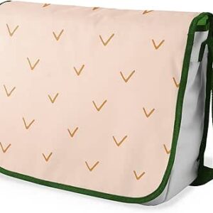 شنطة ماسنجر مدرسية مطبوعة رقميا مع احزمة كاكي للبنات والاولاد من لو جاردين دو لين، شنطة ماسنجر للطلاب، شنط كتف مقاس 29 × 36 سم