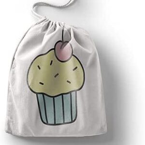 بوناميزون شنطة منتجات قطنية مطبوعة مع رباط، شنطة بقالة قابلة لاعادة الاستخدام، اكياس صديقة للبيئة وقابلة للتحلل البيولوجي، شنطة سفر، شنط تسوق، صديقة للبيئة، قابلة للطي، المقاس: 12×15 سم، قماش