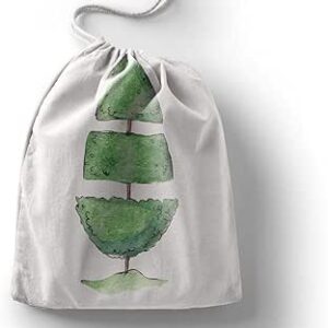 بوناميزون شنطة منتجات قطنية مطبوعة مع رباط، شنطة بقالة قابلة لاعادة الاستخدام، اكياس صديقة للبيئة وقابلة للتحلل البيولوجي، شنطة سفر، شنط تسوق، صديقة للبيئة، قابلة للطي، المقاس: 12×15 سم