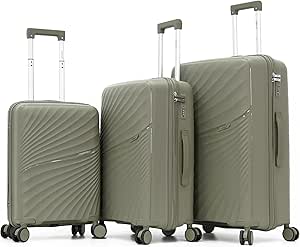 سونادا شنط سفر ناعمة بعجلات دوارة مزدوجة 66/9779319/3TR لون زيتوني