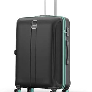 سفاري شنطة سفر كبيرة نيو 8 عجلات مقاس 77 سم من ثوريوم، شنطة صلبة من البولي كربونات بنظام عجلات 360 درجة، شنط سفر للسفر، اسود