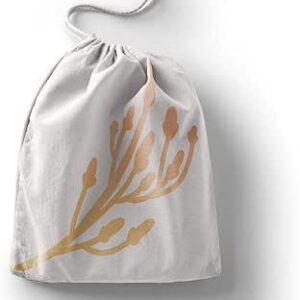 بوناميزون شنطة منتجات قطنية مطبوعة مع رباط، شنطة بقالة قابلة لاعادة الاستخدام، اكياس صديقة للبيئة وقابلة للتحلل البيولوجي، شنطة سفر، شنط تسوق، صديقة للبيئة، قابلة للطي، المقاس: 12×15 سم