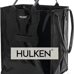 شنطة بعجلات قابلة لاعادة الاستخدام من هلكين، مزودة بسحاب للاغلاق، قابلة للطي بشكل مسطح