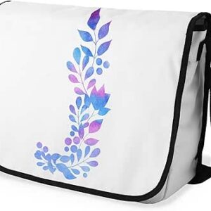 بوناميزون شنطة ماسنجر مدرسية مطبوعة رقميا مع حزام اسود للطلاب، شنطة كروس وشنطة ساعي، شنطة كتف للمدرسة، العودة الى المدرسة، المقاس: 29 × 36 سم