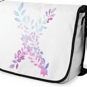 بوناميزون شنطة ماسنجر مدرسية مطبوعة رقميا مع حزام اسود للطلاب، شنطة كروس وشنطة ساعي، شنطة كتف للمدرسة، العودة الى المدرسة، المقاس: 29 × 36 سم