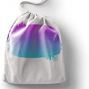 بوناميزون شنطة منتجات قطنية مطبوعة مع رباط، شنطة بقالة قابلة لاعادة الاستخدام، اكياس صديقة للبيئة وقابلة للتحلل البيولوجي، شنطة سفر، شنط تسوق، صديقة للبيئة، قابلة للطي، المقاس: 20×30 سم، قماش