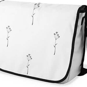 بوناميزون شنطة ماسنجر مدرسية مطبوعة رقميا مع حزام اسود للطلاب، شنطة كروس وشنطة ساعي، شنطة كتف للمدرسة، العودة الى المدرسة، المقاس: 29 × 36 سم