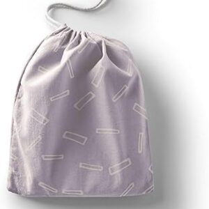 بوناميزون شنطة منتجات قطنية مطبوعة مع رباط، شنطة بقالة قابلة لاعادة الاستخدام، اكياس صديقة للبيئة وقابلة للتحلل البيولوجي، شنطة سفر، شنط تسوق، صديقة للبيئة، قابلة للطي، المقاس: 12×15 سم، لوحة قماشية