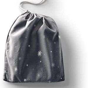 بوناميزون شنطة منتجات قطنية مطبوعة مع رباط، شنطة بقالة قابلة لاعادة الاستخدام، اكياس صديقة للبيئة وقابلة للتحلل البيولوجي، شنطة سفر، شنط تسوق، صديقة للبيئة، قابلة للطي، المقاس: 12×15 سم