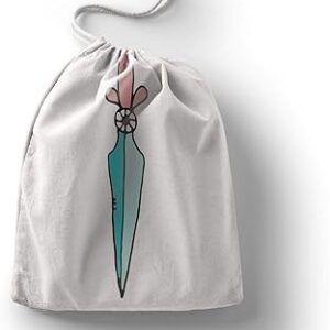 بوناميزون شنطة منتجات قطنية مطبوعة مع رباط، شنطة بقالة قابلة لاعادة الاستخدام، اكياس صديقة للبيئة وقابلة للتحلل البيولوجي، شنطة سفر، شنط تسوق، صديقة للبيئة، قابلة للطي، المقاس: 12×15 سم