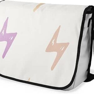 بوناميزون شنطة ماسنجر مدرسية مطبوعة رقميا مع حزام اسود للطلاب، شنطة كروس وشنطة ساعي، شنطة كتف للمدرسة، العودة الى المدرسة، المقاس: 29 × 36 سم