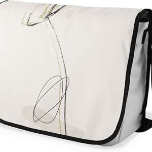 شنطة ماسنجر مدرسية مطبوعة رقمية بحزام اسود للبنات والاولاد من لو جاردين دو لين، شنطة ماسنجر للطلاب، شنط كتف مقاس 29 × 36 سم