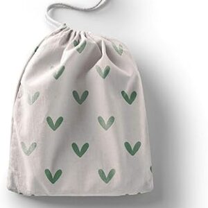 بوناميزون شنطة منتجات قطنية مطبوعة مع رباط، شنطة بقالة قابلة لاعادة الاستخدام، اكياس صديقة للبيئة وقابلة للتحلل البيولوجي، شنطة سفر، شنط تسوق، صديقة للبيئة، قابلة للطي، المقاس: 12×15 سم، قماش