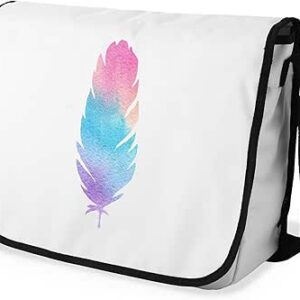 بوناميزون شنطة ماسنجر مدرسية مطبوعة رقميا مع حزام اسود للطلاب، شنطة كروس وشنطة ساعي، شنطة كتف للمدرسة، العودة الى المدرسة، المقاس: 29 × 36 سم