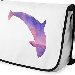 شنطة ماسنجر مدرسية مطبوعة رقمية بحزام اسود للبنات والاولاد من لو جاردين دو لين، شنطة ماسنجر للطلاب، شنط كتف مقاس 29 × 36 سم